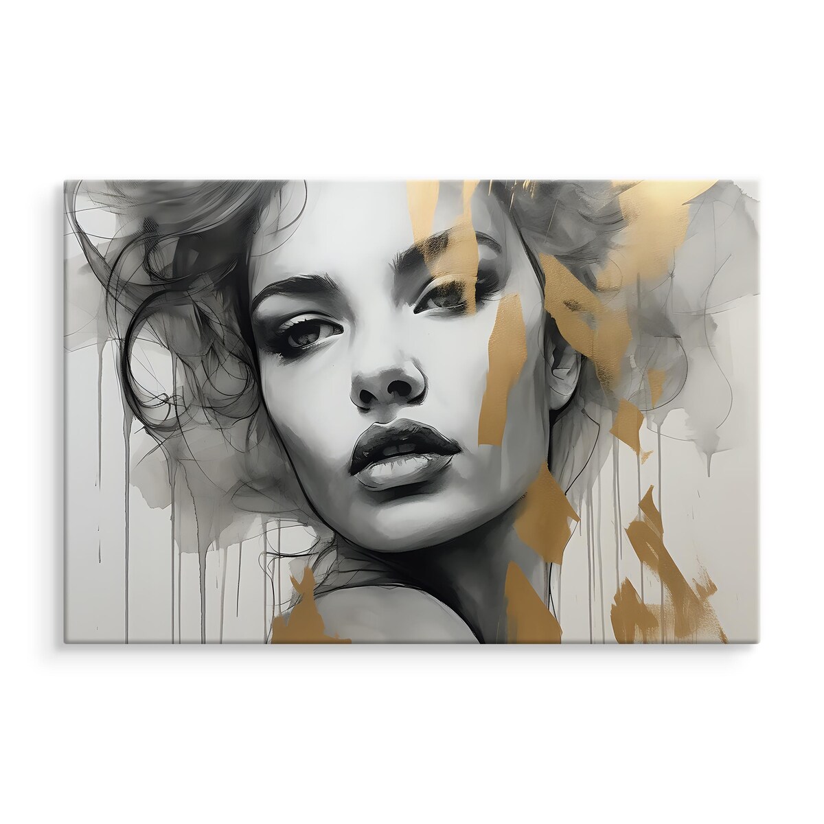 Obraz Ścienny ABSTRAKCYJNY Portret Kobiety 120x80cm