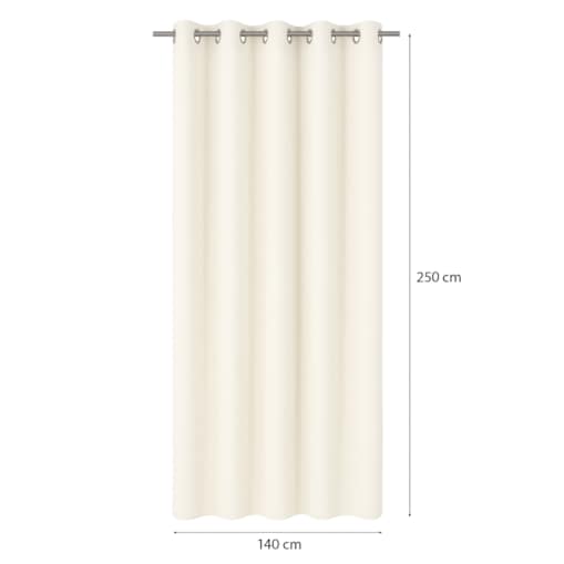 zasłona boucle 140x250 cm śmietana