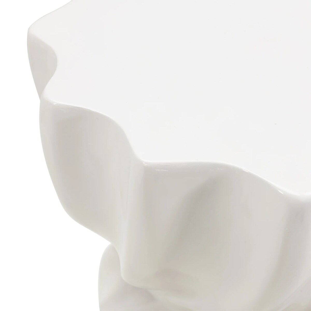 Stolik kawowy boczny 48x36x35 cm INCRESPATURA szarobeżowy