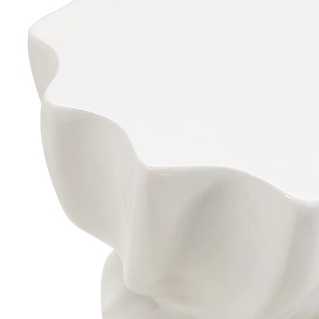 Stolik kawowy boczny 48x36x35 cm INCRESPATURA szarobeżowy