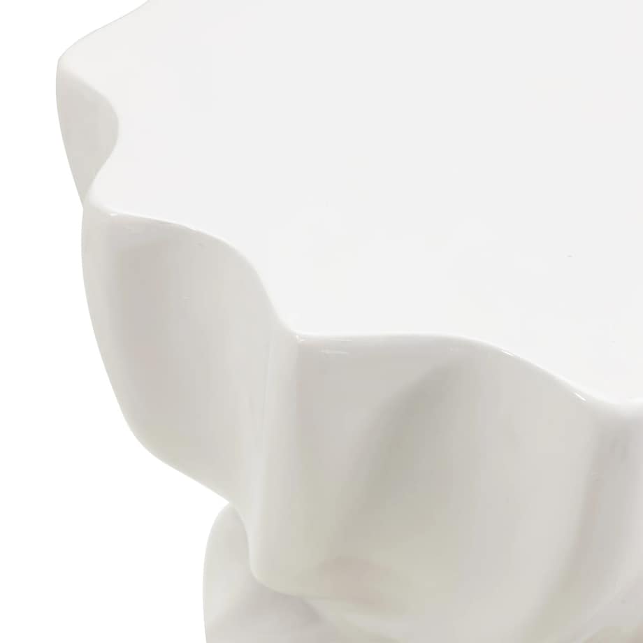 Stolik kawowy boczny 48x36x35 cm INCRESPATURA szarobeżowy