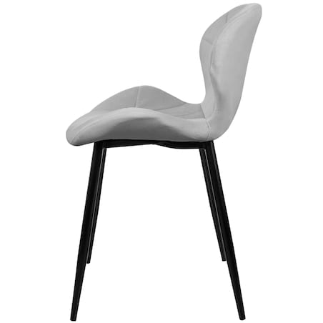 Krzesło tapicerowane do salonu skandynawskie nowoczesne szare