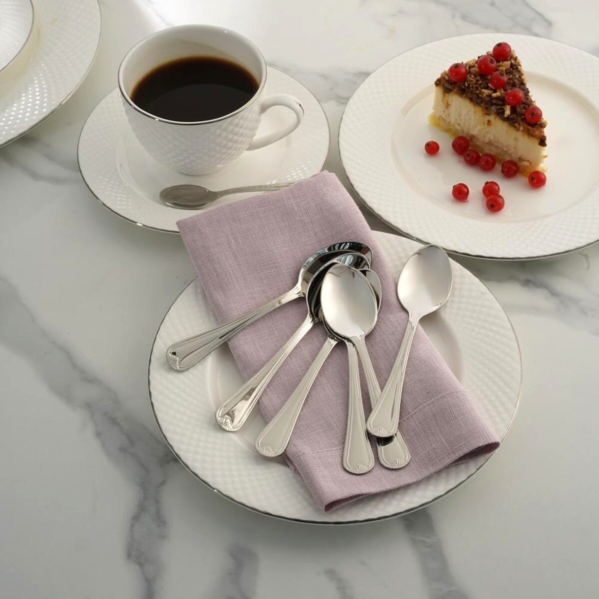 VILLA ITALIA Komplet łyżeczek do herbaty 6 sztuk PRETORIA