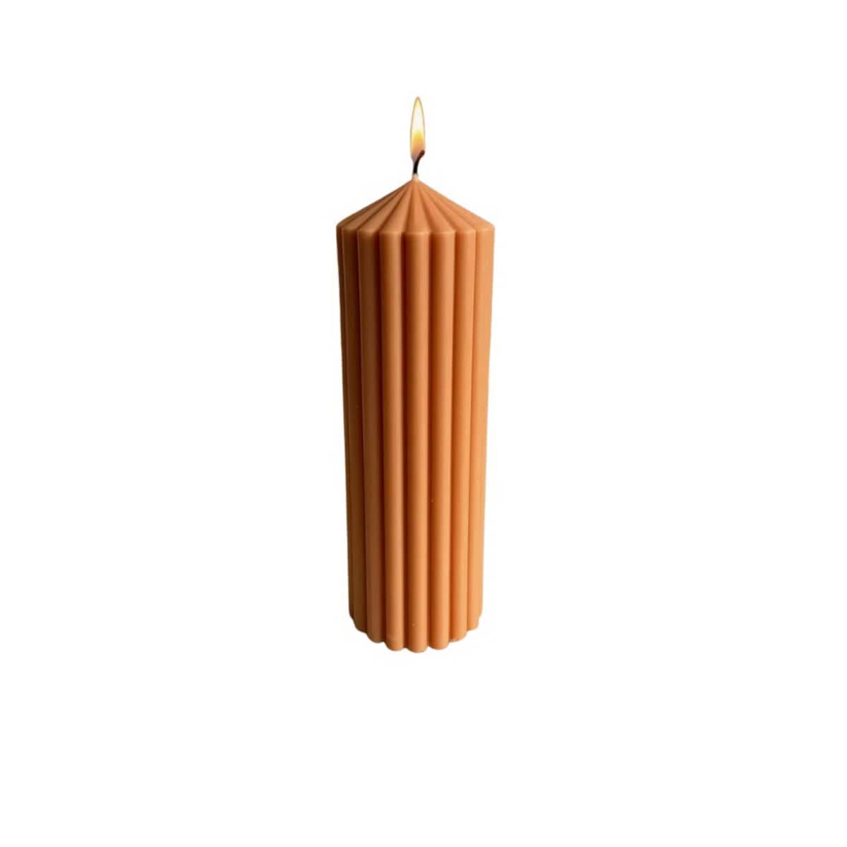 Świeca ekologiczna sojowa dekoracyjna "Terracotta" 150x50mm