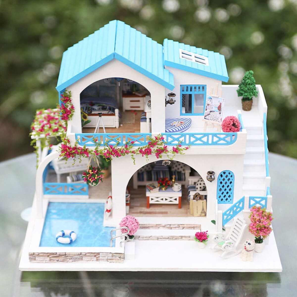 Miniaturowy domek - Pocztówka z Krety