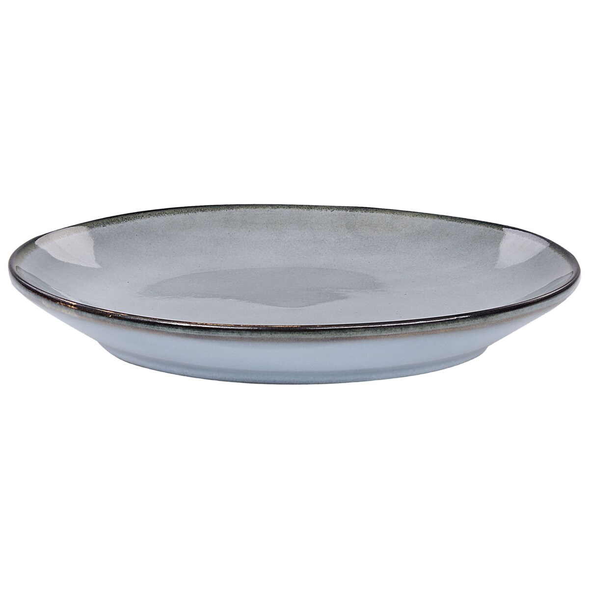 Zestaw naczyń z kamionki jasnoniebieski JUNIPER, 16 el, Beliani