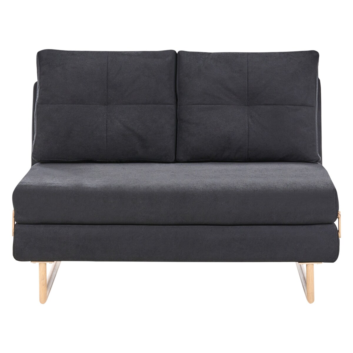 Sofa rozkładana dla 2 osób JERSLEV Czarny