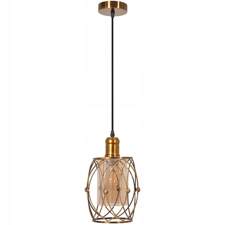 Lampa Wisząca Szklana Metalowa Nowoczesna