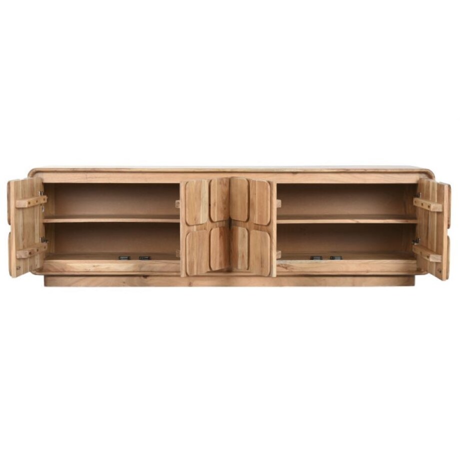 Komoda RTV z drewna akacjowego 50x170x40 cm ROBIN