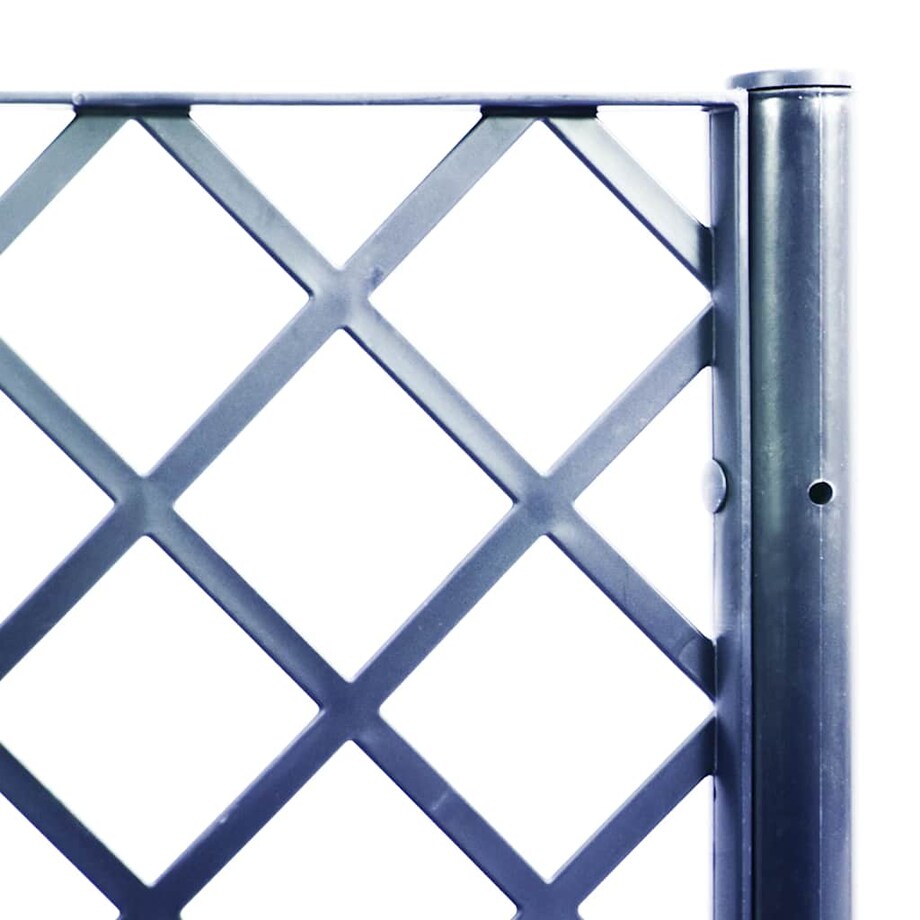 vidaXL Donica ogrodowa z kratką, niebieskoszara, 120x40x142 cm, PP