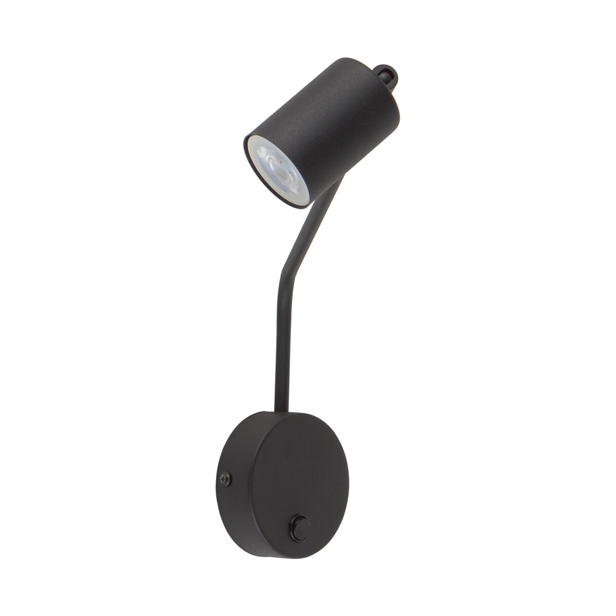 Kinkiet na wysięgniku z włącznikiem TK Lighting NEX BLACK 11361, czarny, GU10, regulowany loftowy LED