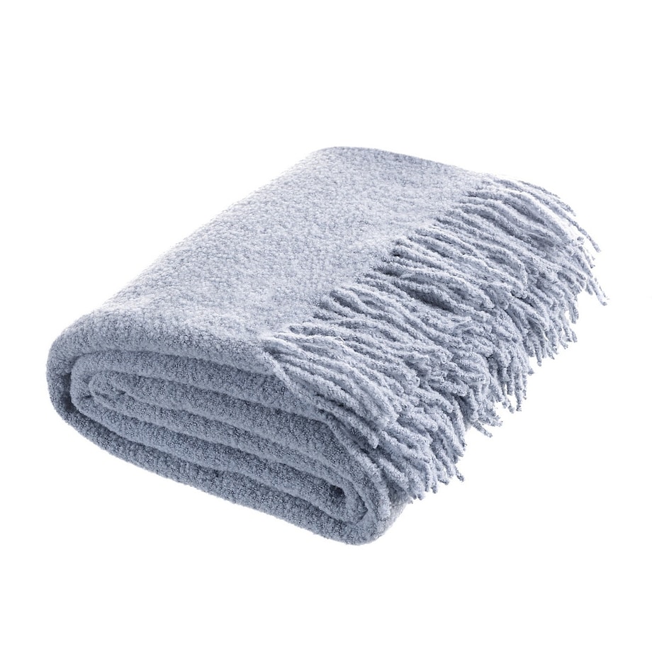 Pled Boucle 140x200 cm dusty blue, 140x200 cm