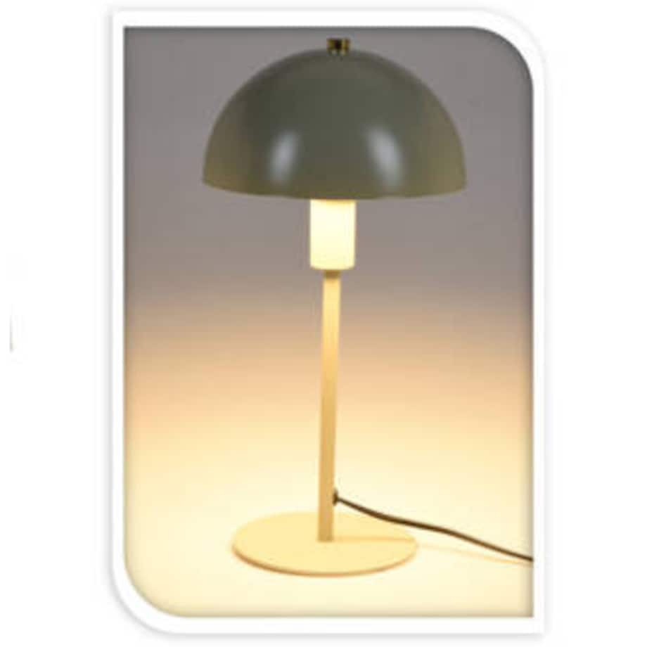 Metalowa lampka na stół, grzybek, 18 x 36 cm