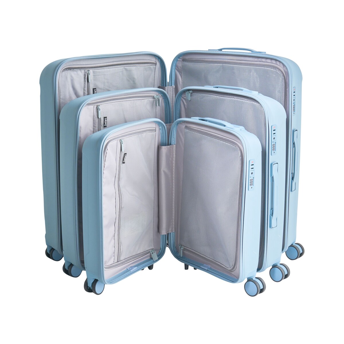 Zestaw 3 walizek TONSAI Niebieski