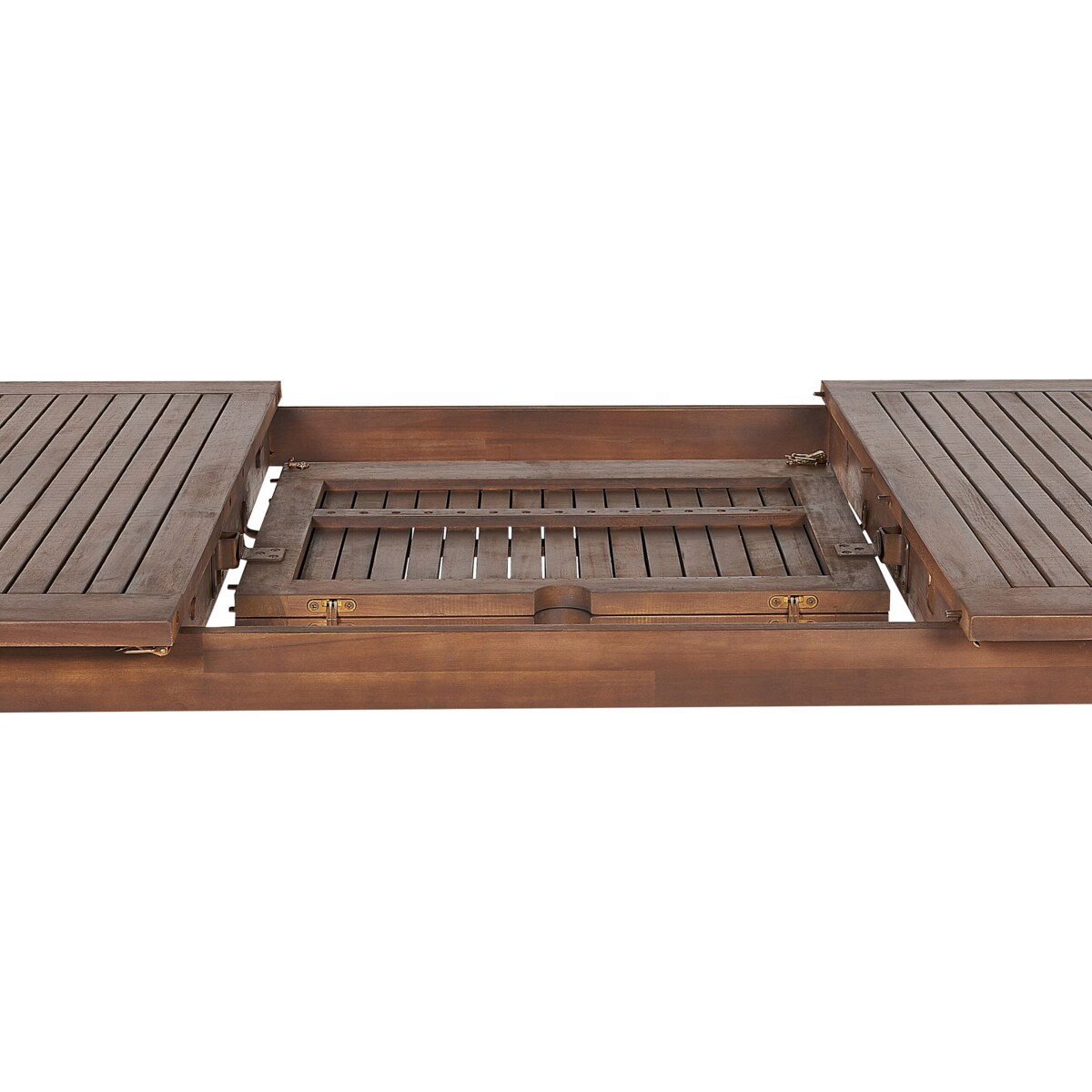 Stół ogrodowy rozkładany akacjowy 180/240 x 100 cm ciemne drewno CESANA