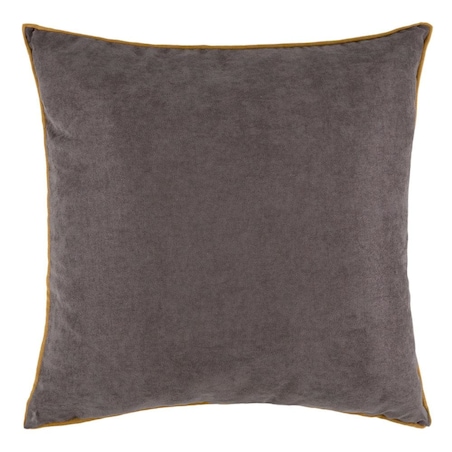 Poszewka dekoracyjna 40x40 szara, z lamówką