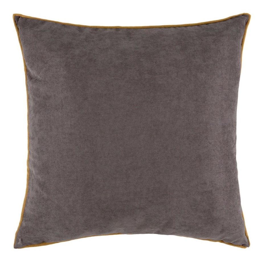 Poszewka dekoracyjna 40x40 szara, z lamówką