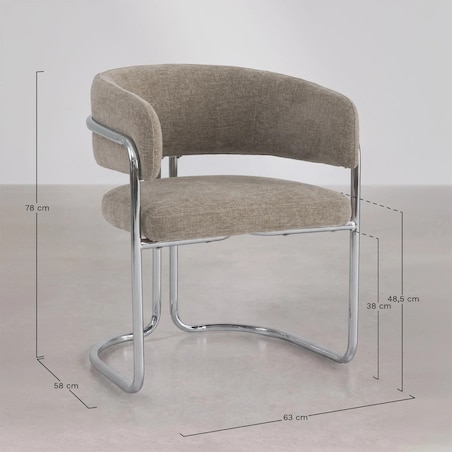 Kwietnik metalowy loftowy z 2 osłonkami 56,5/34,5x25,5/20x25,5/20 cm NARDO-3 beżowy