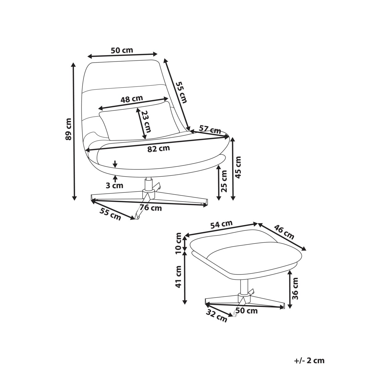 Fotel Jasnobeżowy TOVIK