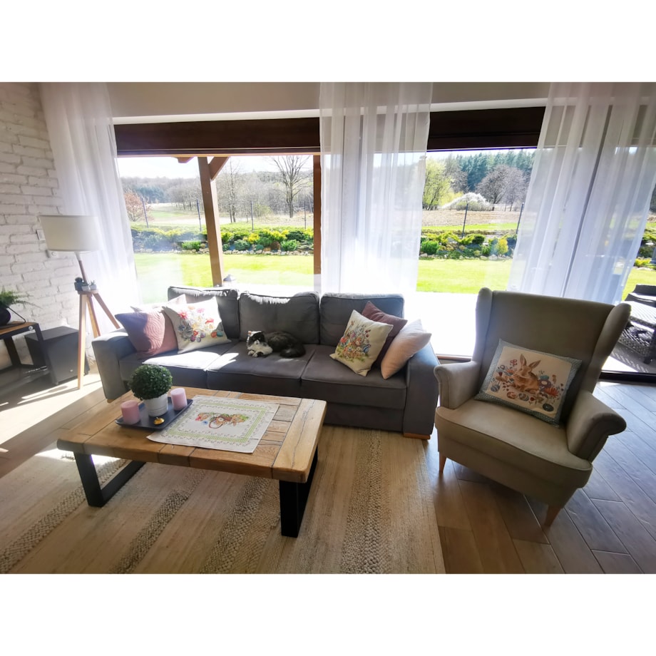 Serwetka Wielkanocna Na Stół Do Koszyczka Ozdobna Dekoracyjna 40X50 Cm