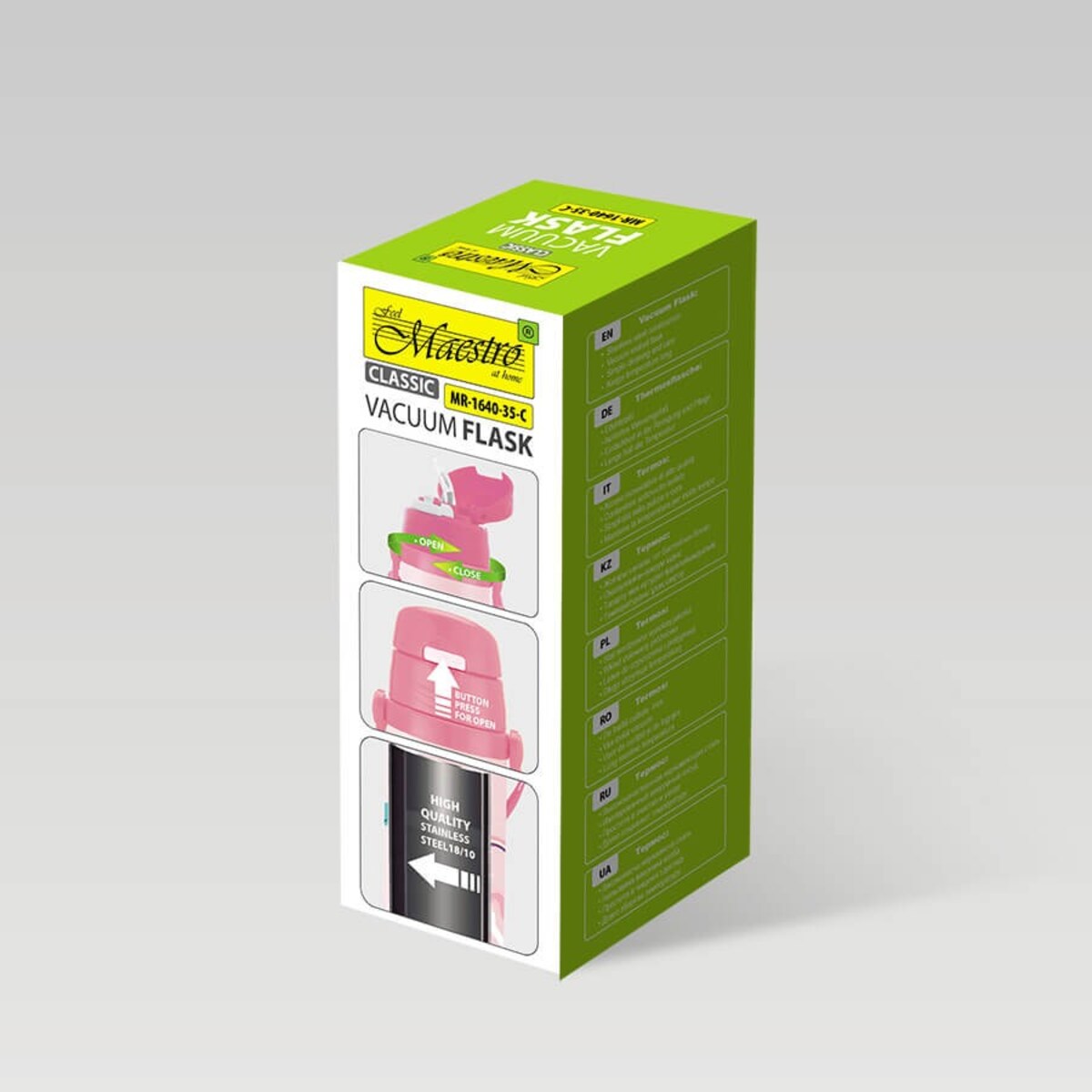 Kubek termiczny dla dzieci dziecka ze słomką 350ml jednorożec MAESTRO MR-1640-35-C