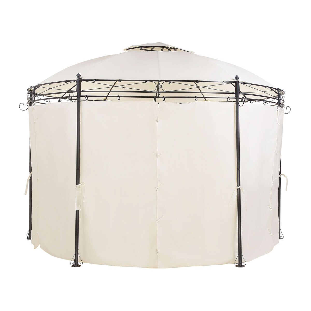 Pawilon ogrodowy ⌀ 368 cm beżowy SAFARA