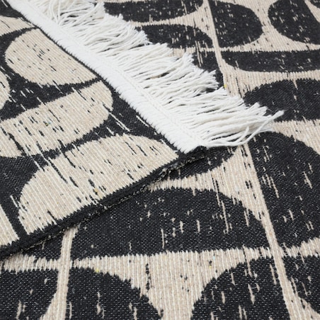 Dywan Kilim Modern 60x120 cm e-floor Pure czarny