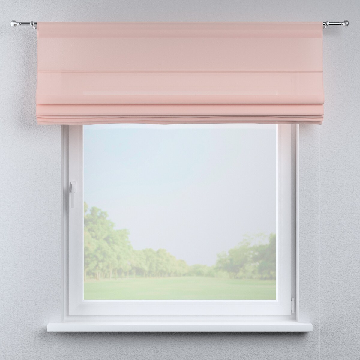 Roleta rzymska Torino 130x170 prześwitujący, jasny róż