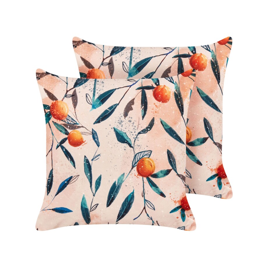 2 poduszki ogrodowe w liście 45 x 45 cm wielokolorowe PIALPETTA