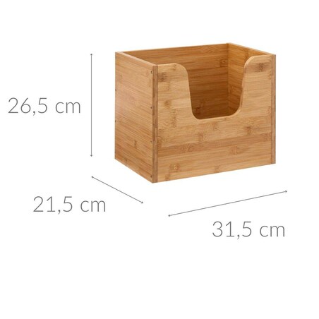 Organizer kuchenny z bambusa, 31,5 x 21,5 x 26,5 cm