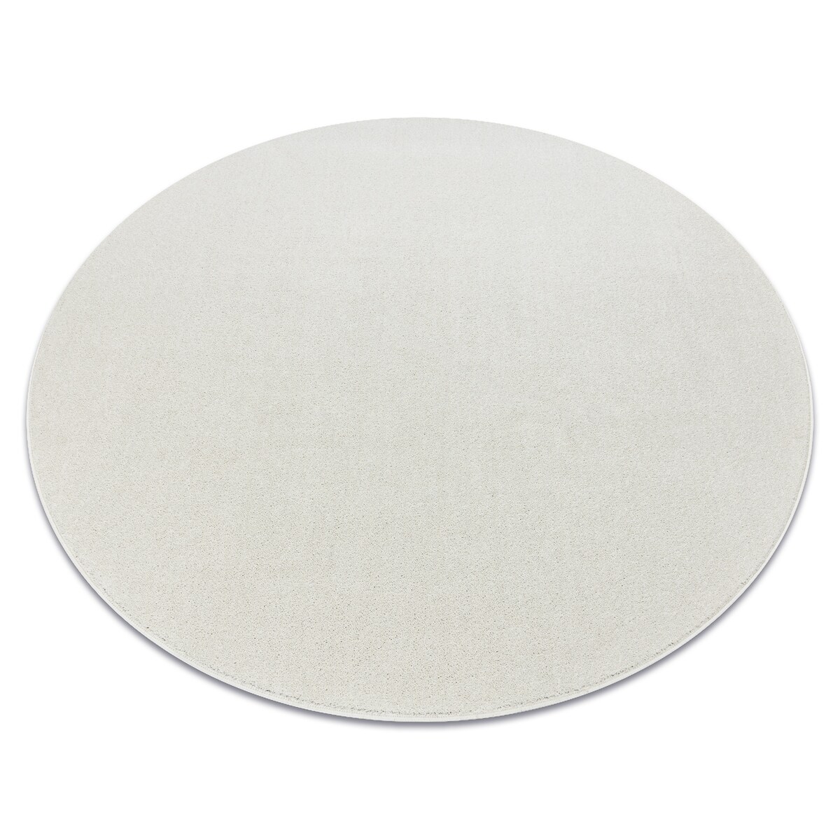 Dywan ETON PLUS koło krem jednolity, koło 100 cm