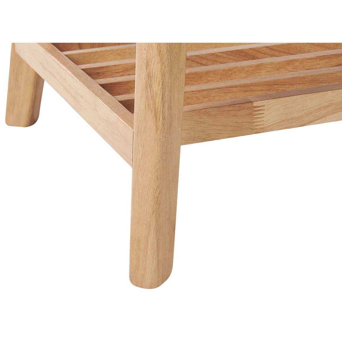 Stolik kawowy z półką jasne drewno TULARE