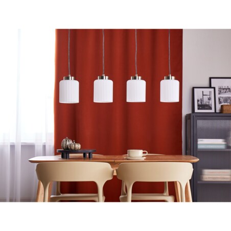 Lampa wisząca 4-punktowa metalowa mosiężna CAUDELO