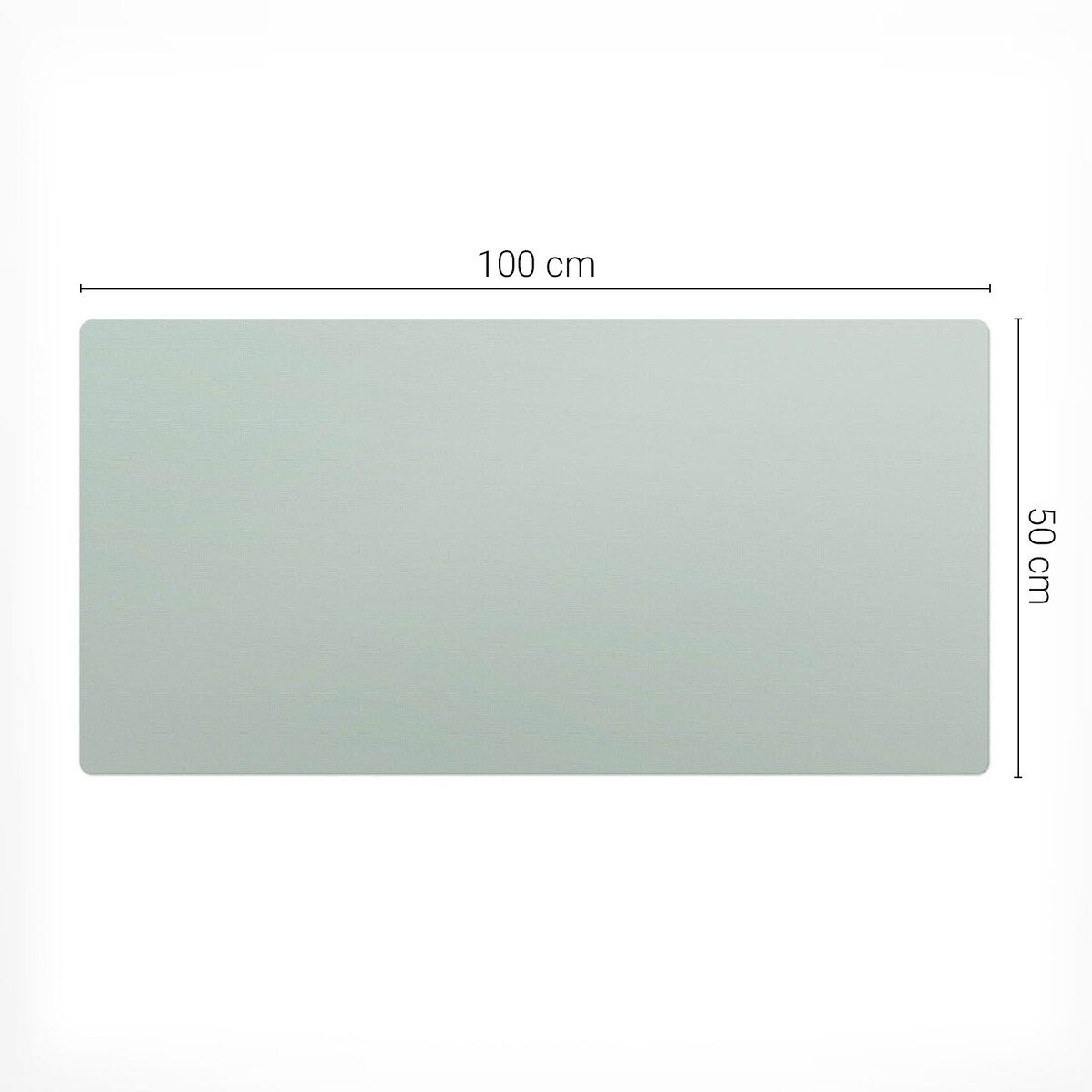 Zielona mata na biurko Kolor Jasnozielony, 100x50 cm