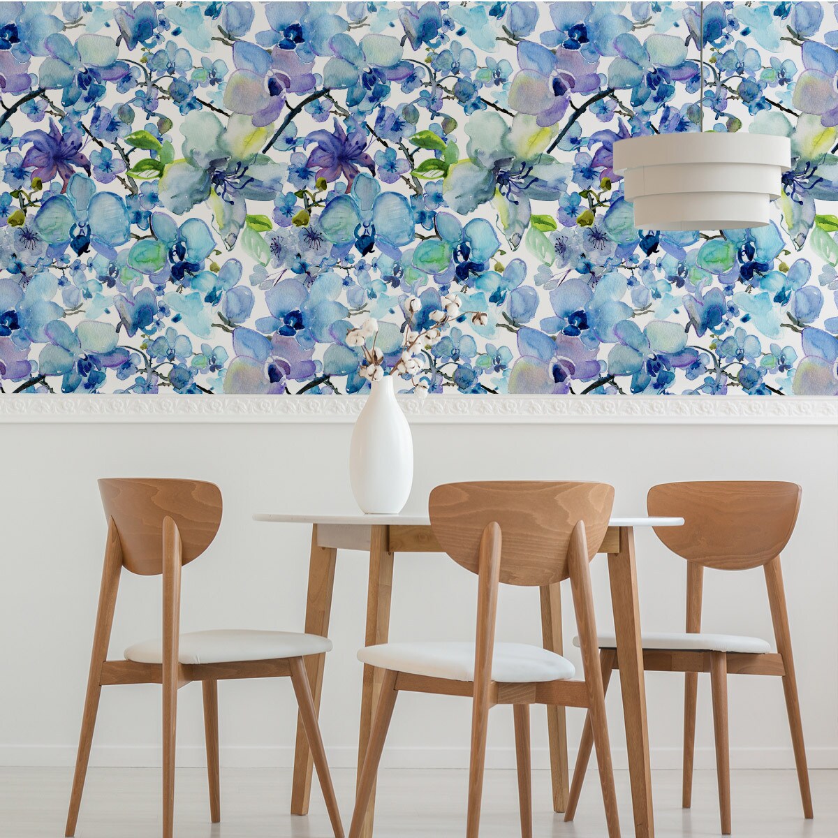 Tapeta Akwarelowe Storczyki Kwiaty Natura