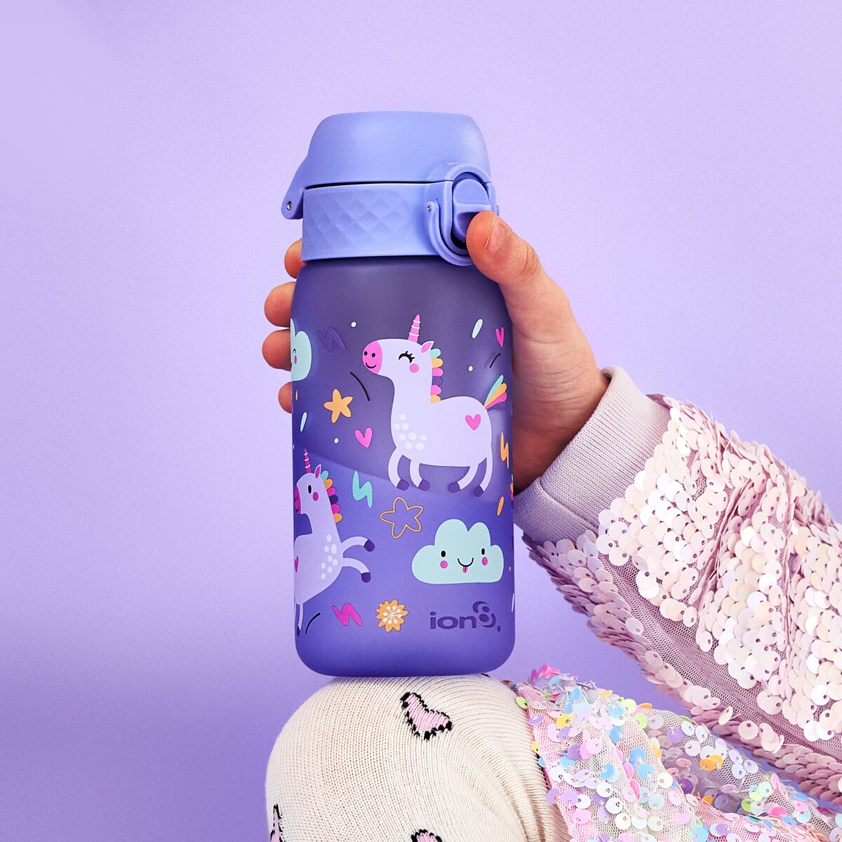 Butelka ION8 I8RF350PVUNI Unicorns (Periwinkle)