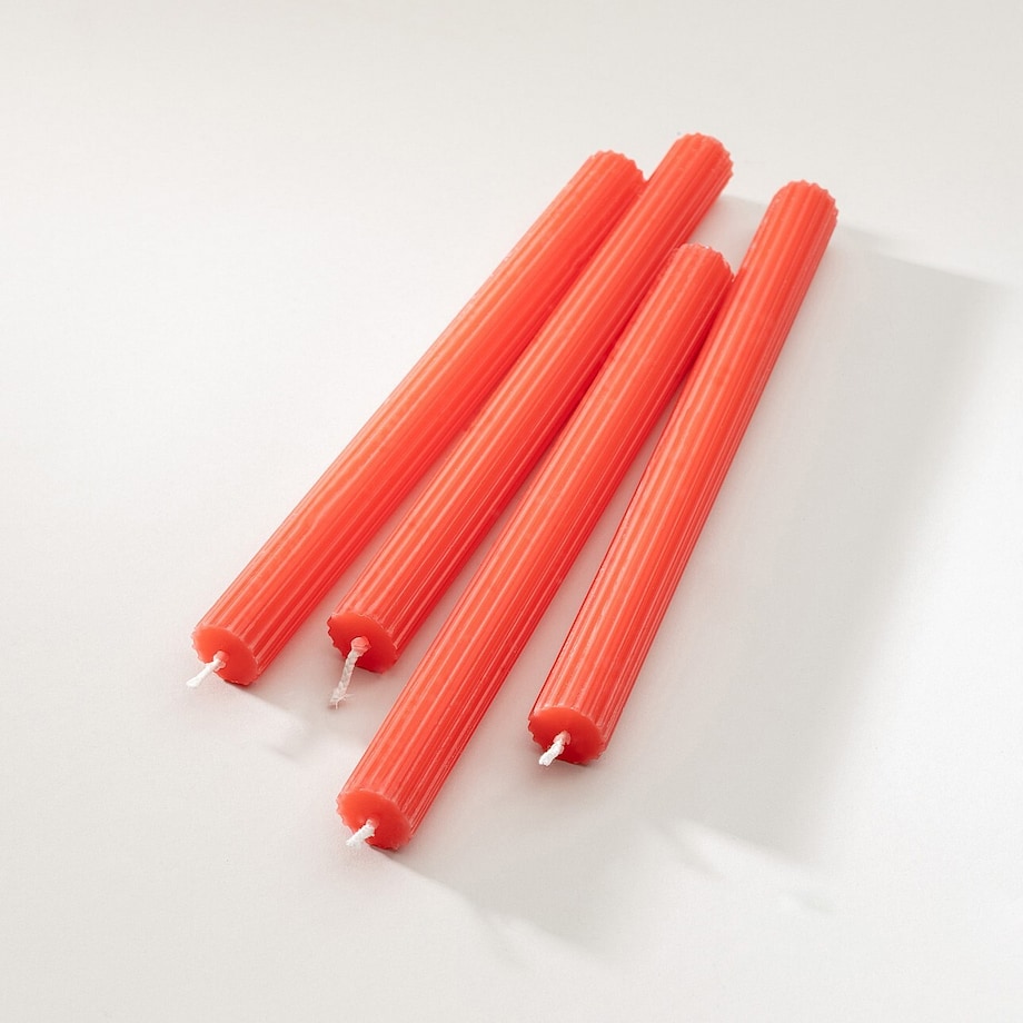 Zestaw świec stroikowych Classic Red 2x25 cm boże narodzenie, święta, świąteczne, czerwony, 2x2x25 cm