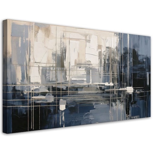 Feeby Obraz do sypialni, Abstrakcja Geometryczna Linie 100x50