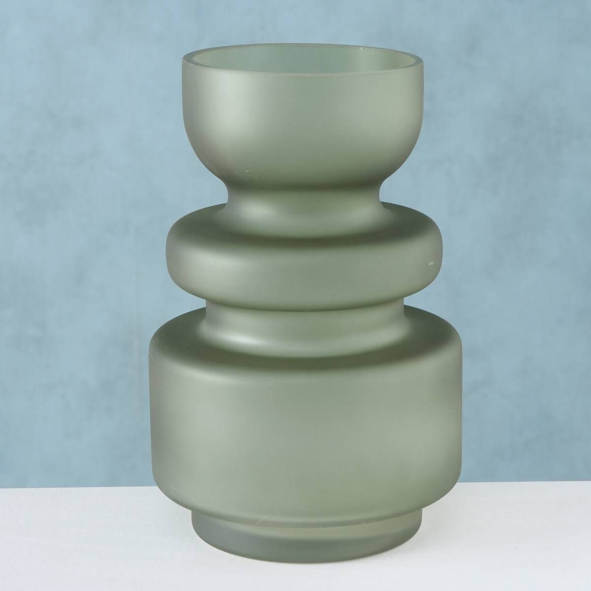 Szklany wazon Bodena, matowy, 25 cm