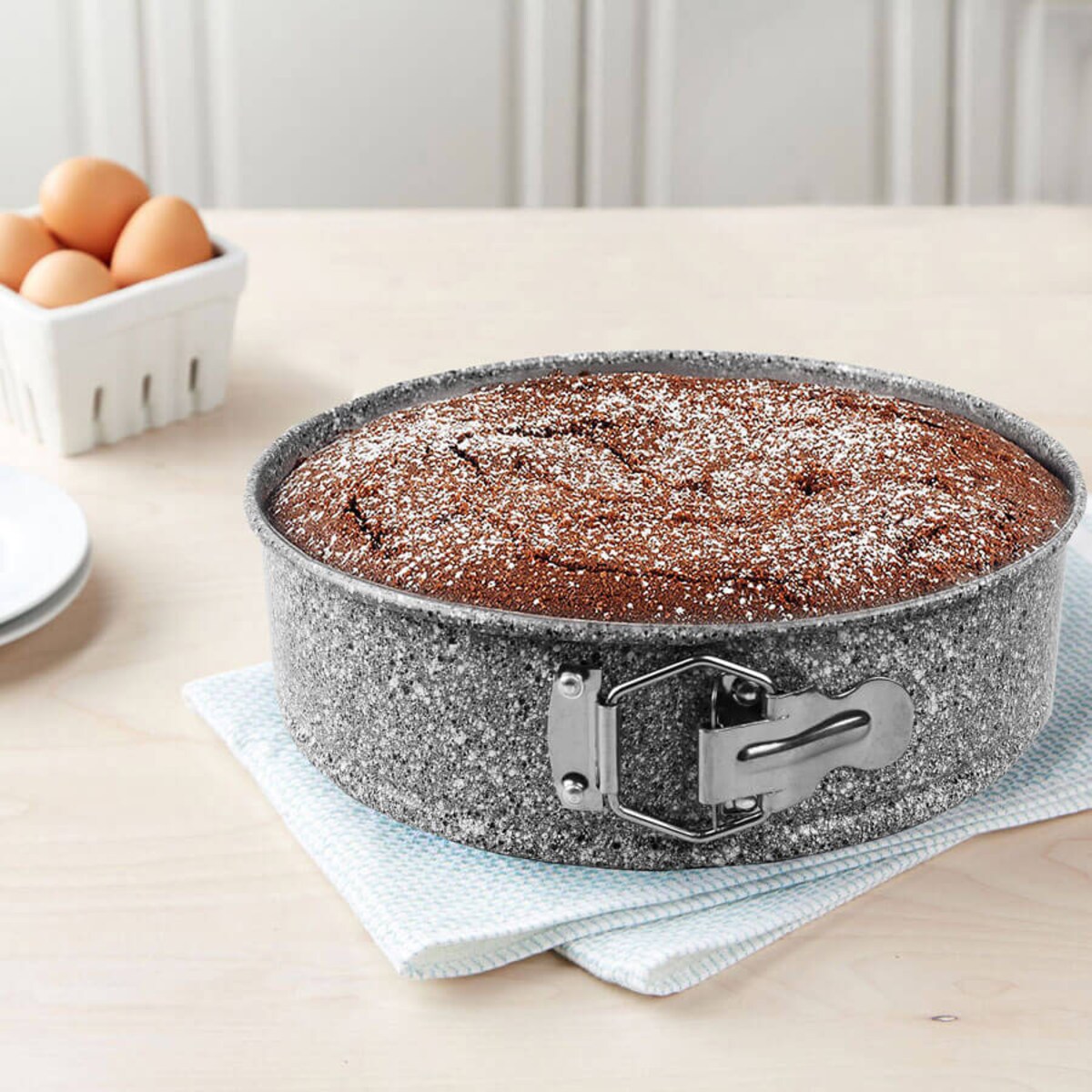 Komplet form forem tortownic do pieczenia ciasta 3-ele 18/20/22cm MAESTRO MR-1125-S