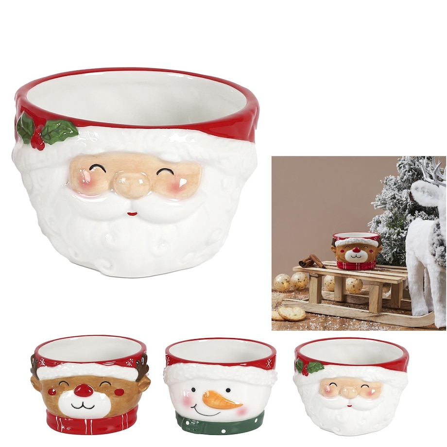 MISKA ŚWIĄTECZNA z motywem Bałwanka CERAMICZNA 200 ml