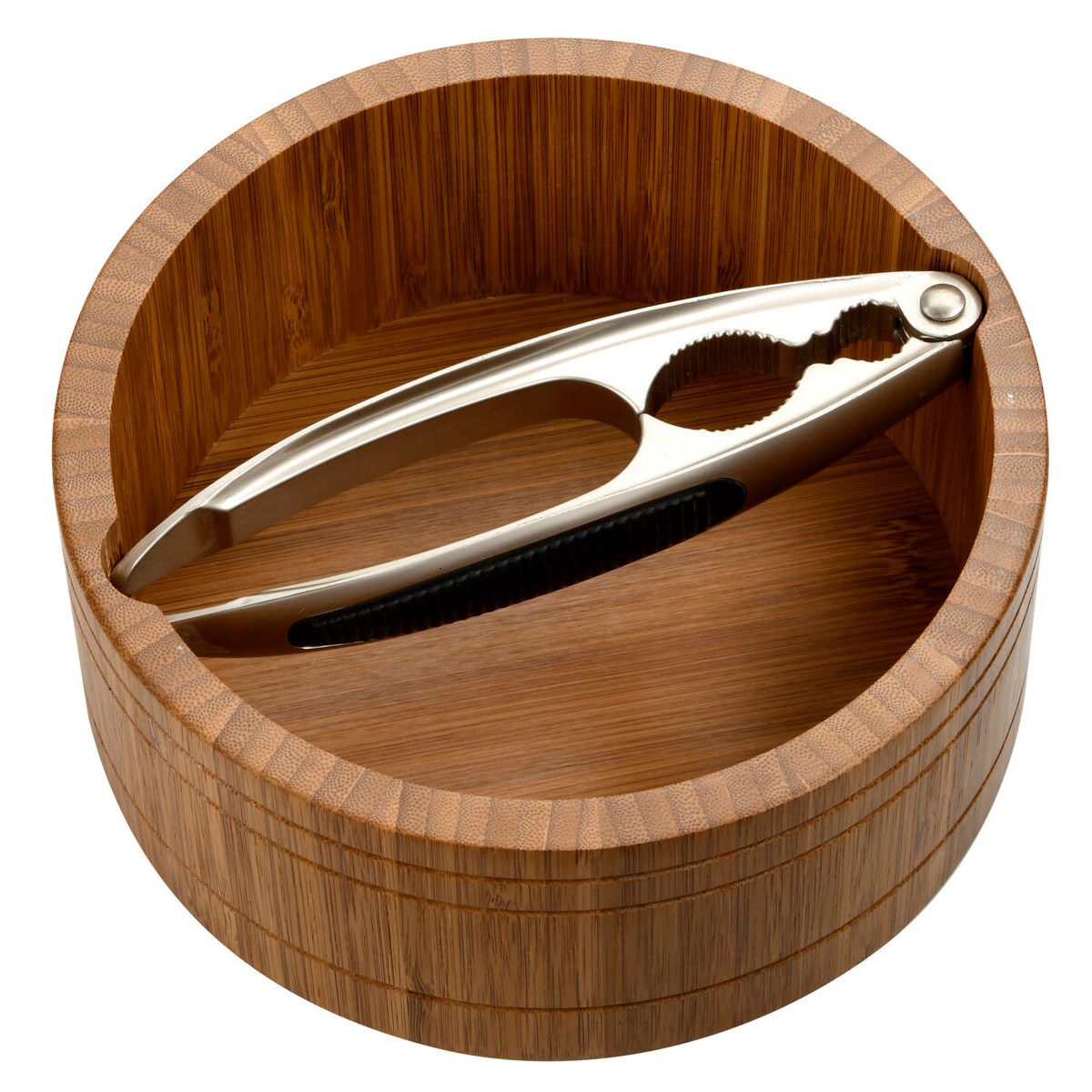 Miska z ciemnego bambusa z dziadkiem do orzechów, Ø 16,6 cm