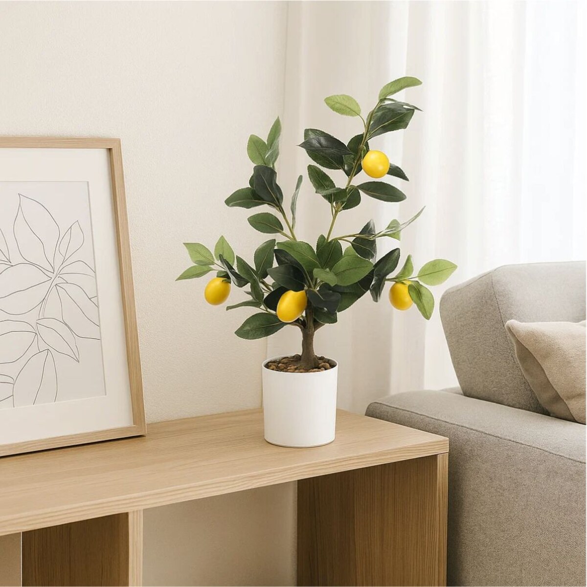 Dekoracyjne drzewko cytrynowe, 58 cm
