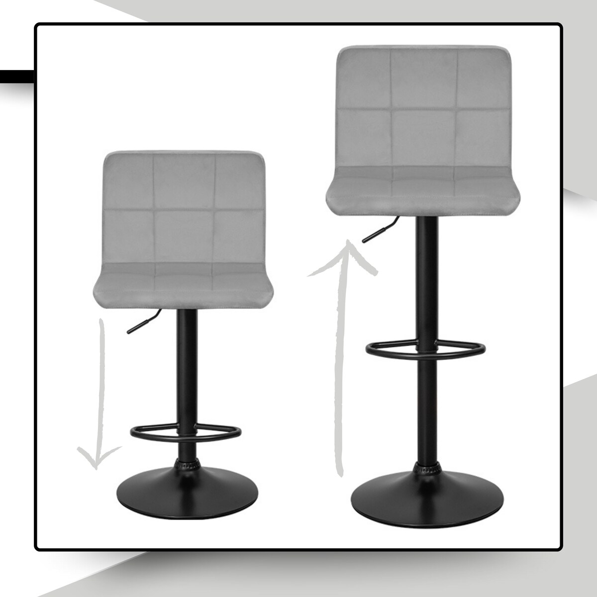 Hoker jasnoszary do kuchni jadalni wyspy