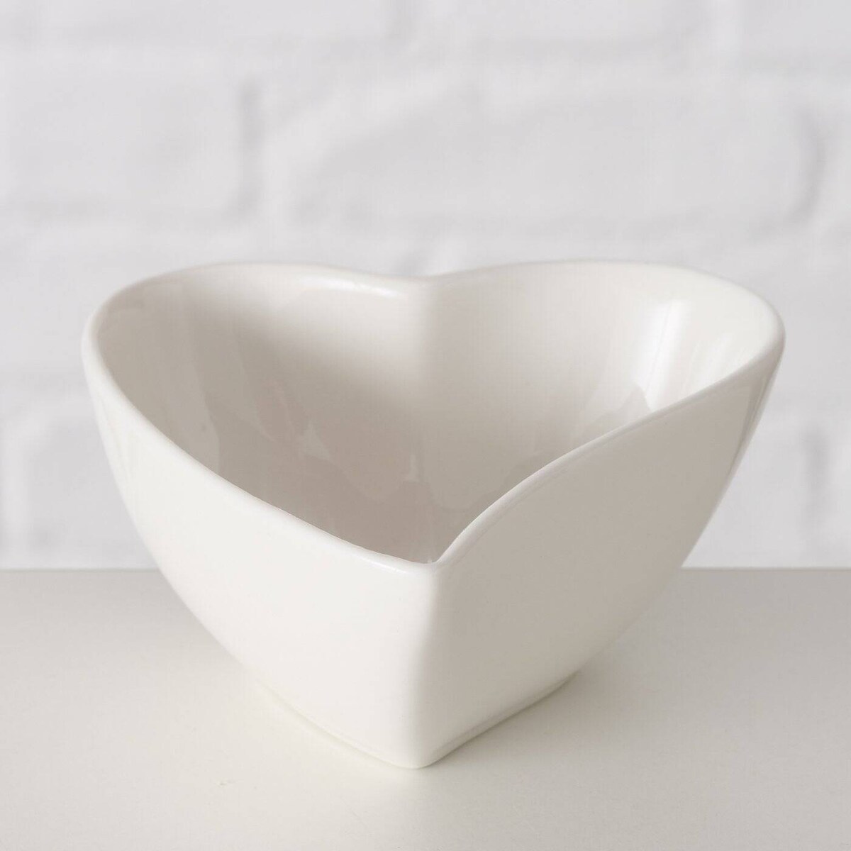 Miseczka serce LINORA, biała