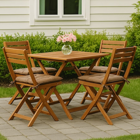 Poduszka na krzesło wiązana, 40 x 40 cm