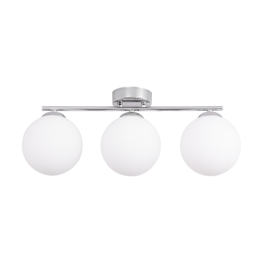 Lampa Sufitowa BRITOP Lighting 3xE14 Max.25W Klasyczne Połączenie Chromu z Białym Szkłem, Polski Producent, 1 szt.