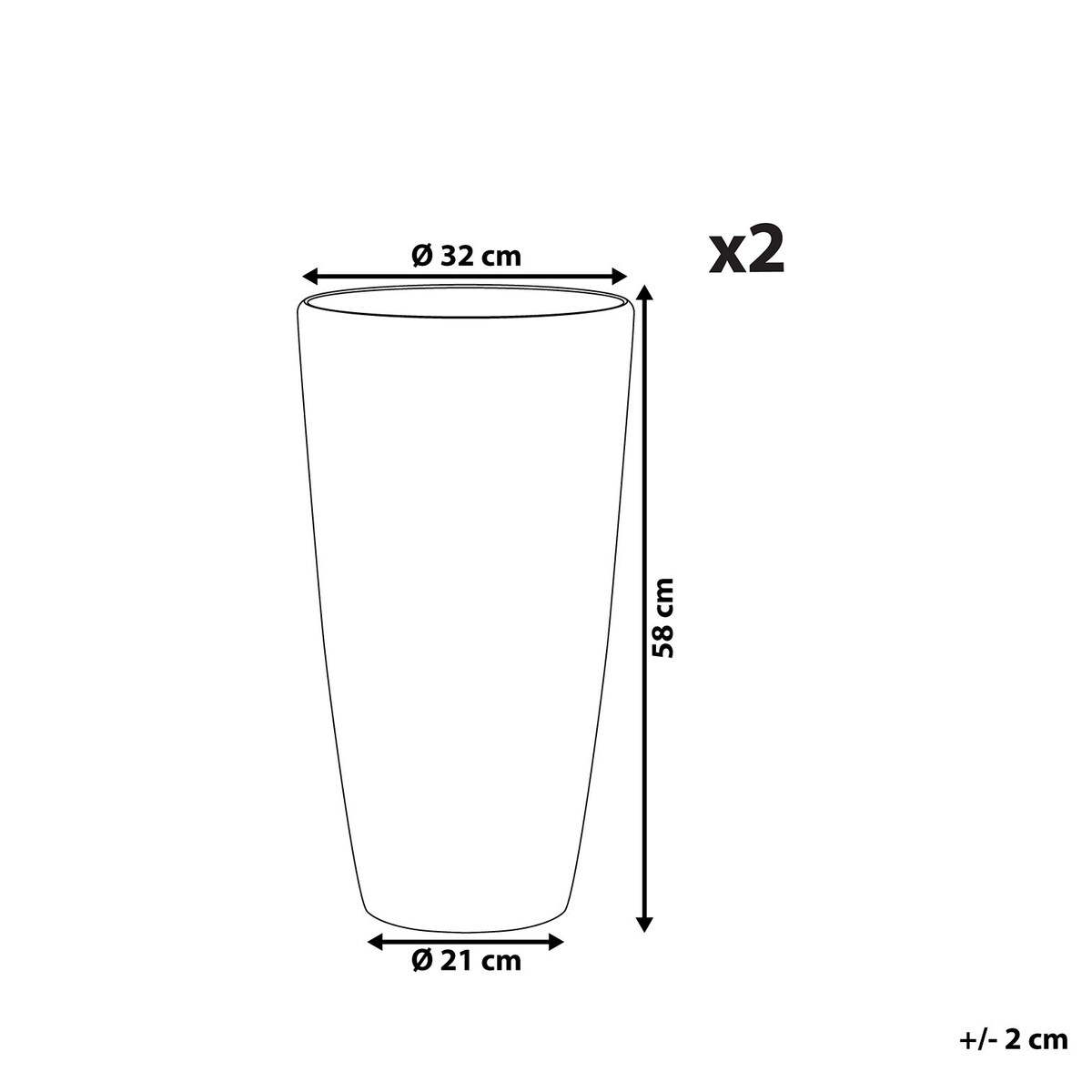Zestaw 2 donic TSERIA 32 cm Złoty