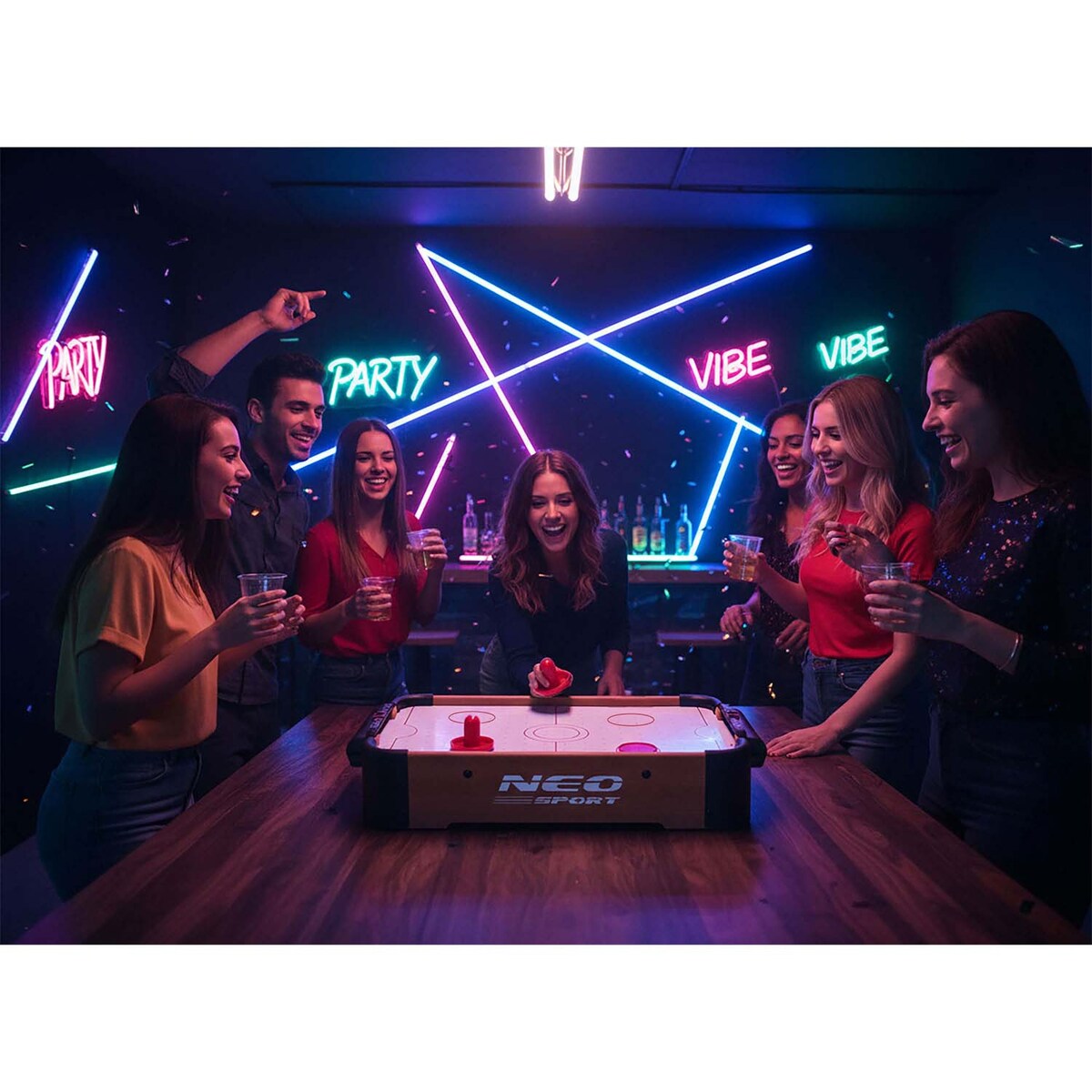 Cymbergaj stół do gry Neo-sport NS-440 Air Hockey gra dla dzieci 1440