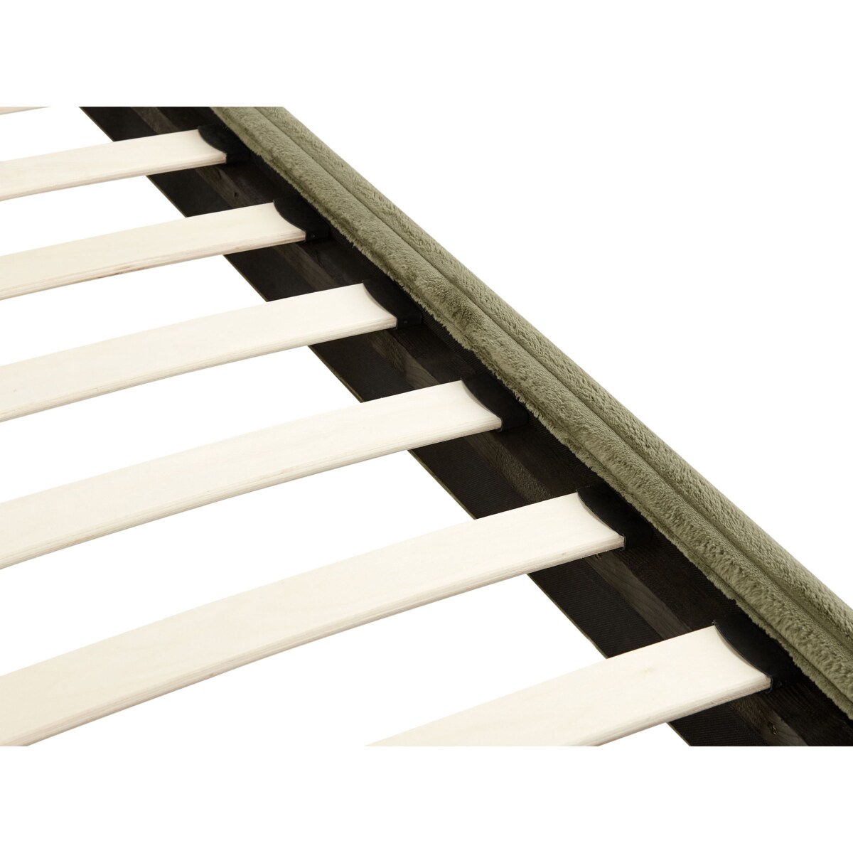 Łóżko Sztruks FLAYAT 140 x 200 cm Zielony